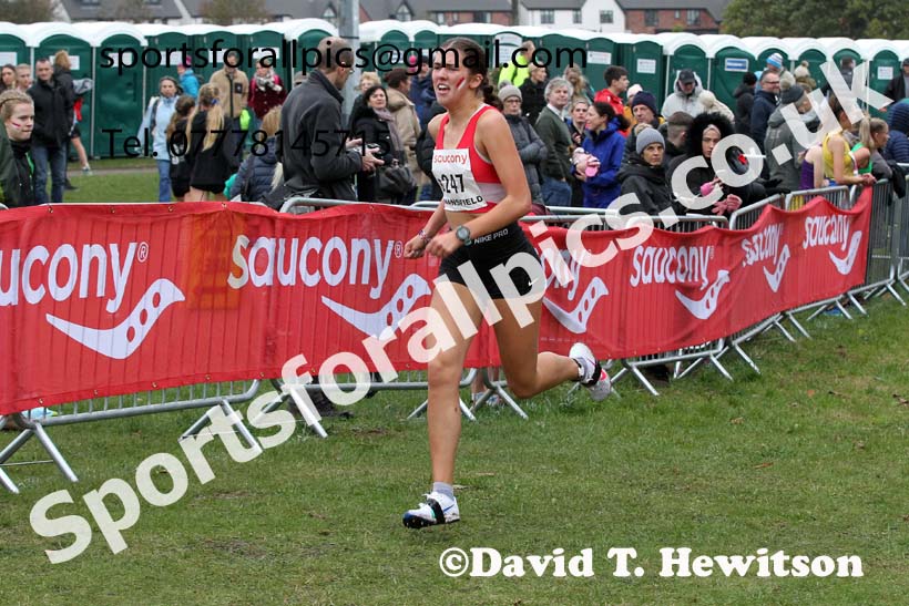 Junior womens 2021 National Cross Country Relays, Berry Hill Park, Mansfield. Photo: David T. Hewitson/Sports for All Pics